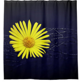 Gelbe Blume Duschvorhang