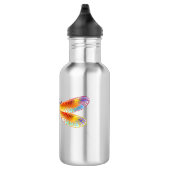 Gelbe Blume Edelstahlflasche (Rechts)