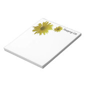 Gelbe Blume Editor Notizblock (Rotiert)