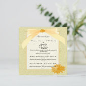 Gelbe Blume Einladung (Stehend Vorderseite)