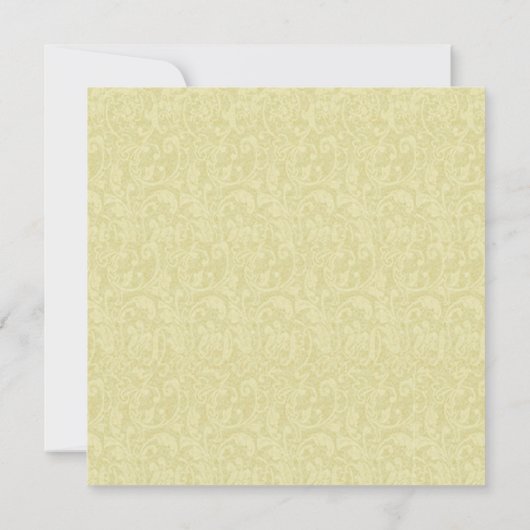 Gelbe Blume Einladung (Rückseite)