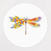 Gelbe Blume Etiketten (Design 2)