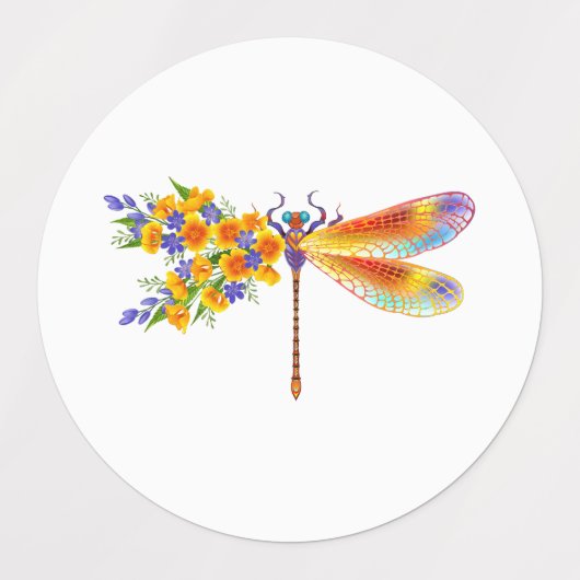 Gelbe Blume Etiketten (Design 1)
