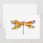 Gelbe Blume Feiertagskarte (Vorne/Hinten)