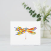 Gelbe Blume Feiertagskarte (Stehend Vorderseite)