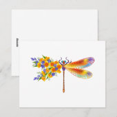 Gelbe Blume Feiertagskarte (Vorne/Hinten)