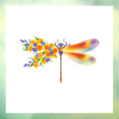 Gelbe Blume Fensteraufkleber (Blatt 3)