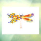 Gelbe Blume Fensteraufkleber (Blatt 3)