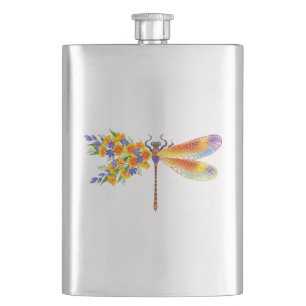 Gelbe Blume Flachmann