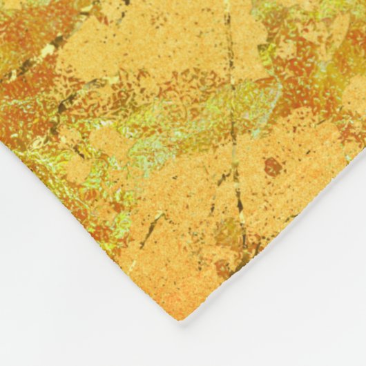 Gelbe Blume Fleecedecke (Ecke)