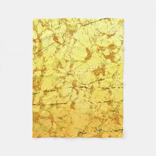 Gelbe Blume Fleecedecke (Vorderseite)