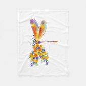 Gelbe Blume Fleecedecke (Vorderseite)