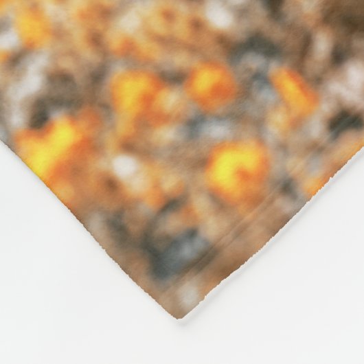Gelbe Blume Fleecedecke (Ecke)