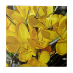 Gelbe Blume Fliese