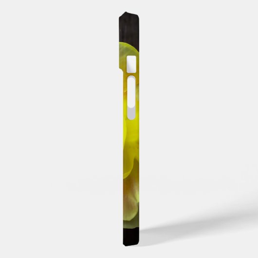 Gelbe Blume Floral iPhone Case (Rückseite / Links)