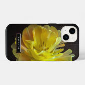 Gelbe Blume Floral iPhone Case Hülle (Rückseite (Horizontal))