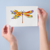 Gelbe Blume Flyer (Handgriff)