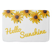 Gelbe Blume Foto Blume Badematte (Vorderseite)