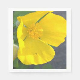 Gelbe Blume Foto Napkins Serviette