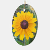 Gelbe Blume Foto Ornament (Links)