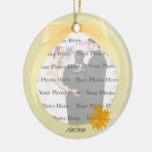 Gelbe Blume Foto Ornament (Links)