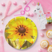 Gelbe Blume Foto Paper Teller (Party)