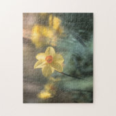 Gelbe Blume Foto Puzzle (Vertikal)