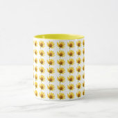 Gelbe Blume Foto Tasse (Zentrum)