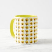 Gelbe Blume Foto Tasse (Vorderseite Links)