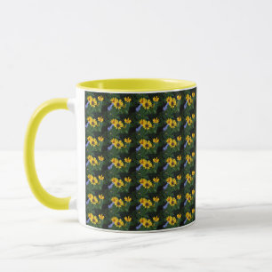 Gelbe Blume Foto Tasse