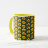 Gelbe Blume Foto Tasse (Vorderseite Links)