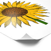 Gelbe Blume Fotodruck (Ecke)