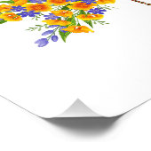 Gelbe Blume Fotodruck (Ecke)