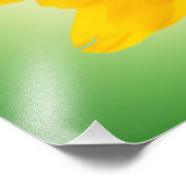 Gelbe Blume Fotodruck (Ecke)