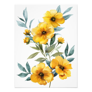 Gelbe Blume Fotodruck