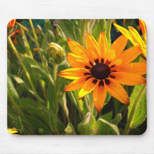 Gelbe Blume Fotografie Mousepad (Vorne)