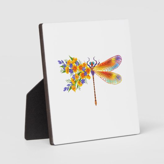 Gelbe Blume Fotoplatte (Vorderseite)