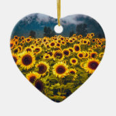 Gelbe Blume für Blumenfelder Keramik Ornament (Vorne)