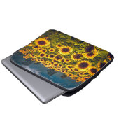 Gelbe Blume für Blumenfelder Laptopschutzhülle (Vorne Knopf)