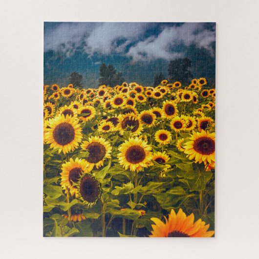 Gelbe Blume für Blumenfelder Puzzle (Vertikal)