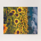Gelbe Blume für Blumenfelder Puzzle (Horizontal)