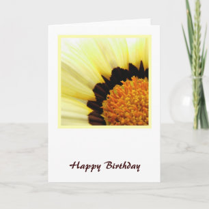 Gelbe Blume Geburtskarte Karte