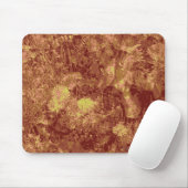 Gelbe Blume gegen Blatttarnungsmuster Mousepad (Mit Mouse)