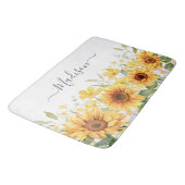 Gelbe Blume Gelbblüte Botanisch Badematte (Schrägansicht)