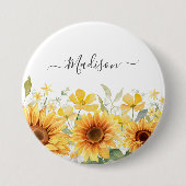 Gelbe Blume Gelbblüte Botanisch Button (Vorderseite)