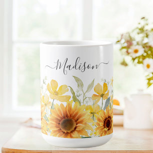 Gelbe Blume Gelbblüte Botanisch Kaffeetasse
