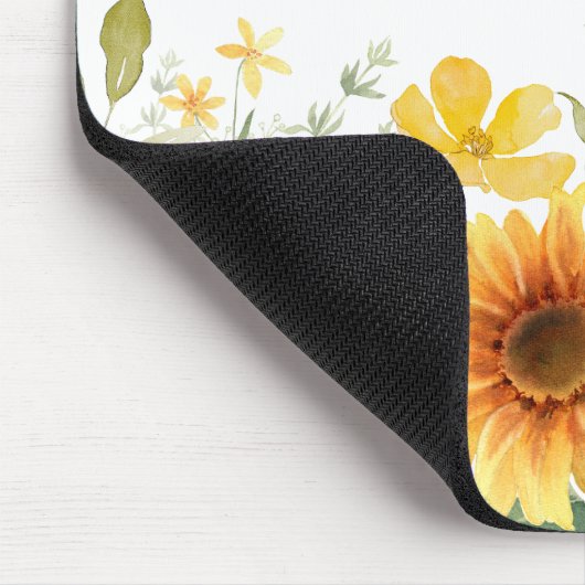 Gelbe Blume Gelbblüte Botanisch Mousepad (Ecke)