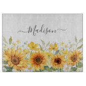 Gelbe Blume Gelbblüte Botanisch Schneidebrett (Vorderseite)