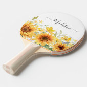 Gelbe Blume Gelbblüte Botanisch Tischtennis Schläger (Vorderseite)