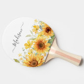 Gelbe Blume Gelbblüte Botanisch Tischtennis Schläger (Seitenansicht)